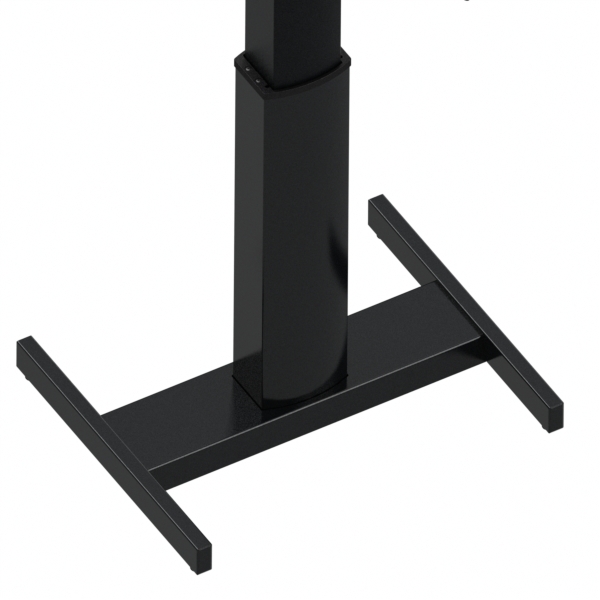 Hæve-/sænkebord | 80x60 cm | Bøg med sort stel