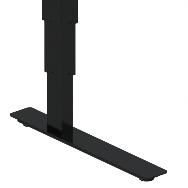 Hæve-/sænkebord | 180x120 cm | Ahorn med sort stel