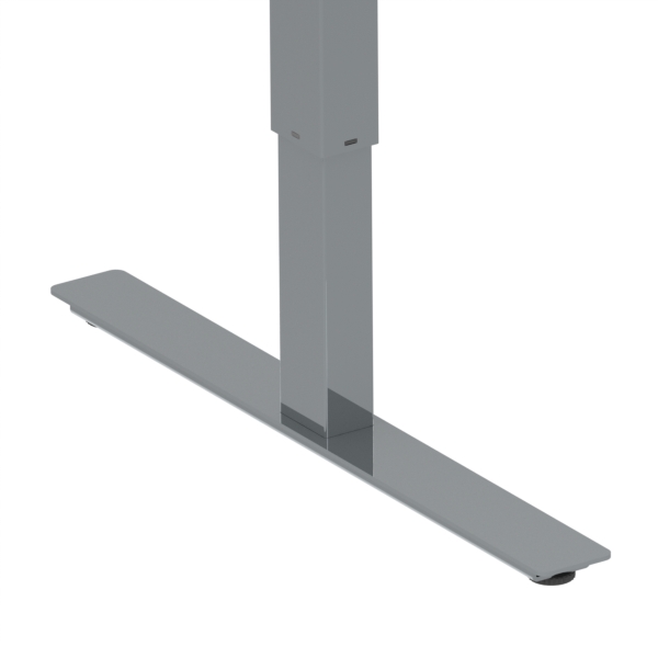 Hæve-/sænkebord | 160x80 cm | Hvid med krom stel