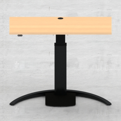 Hæve-/sænkebord | 120x60 cm | Bøg med sort stel