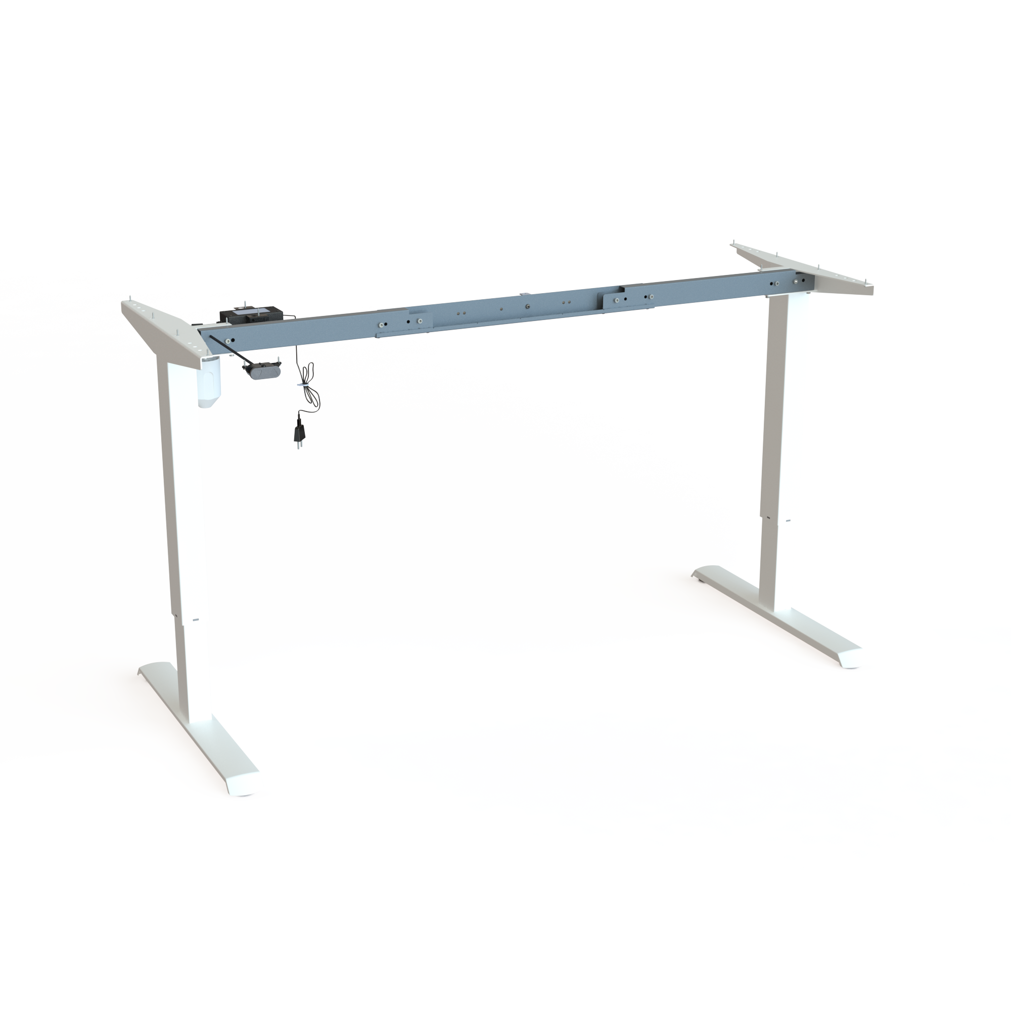Hæve-/sænkestel | Bredde 152 cm | Hvid