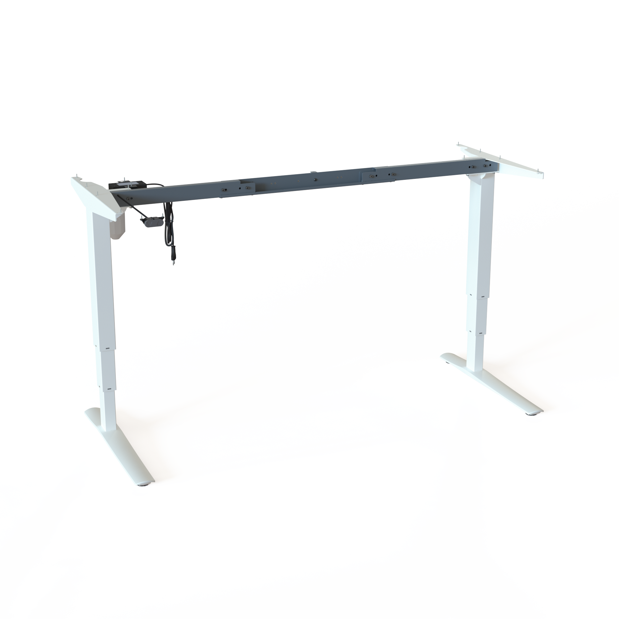 Hæve-/sænkestel | Bredde 172 cm | Hvid