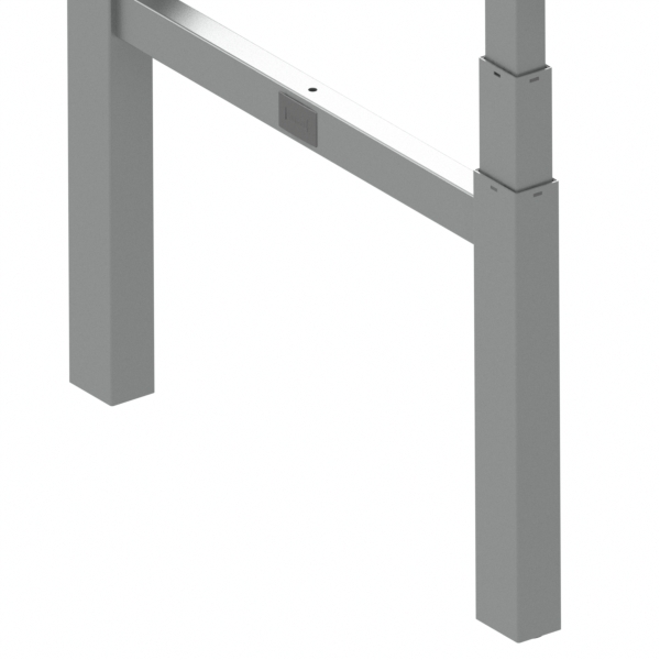 Hæve-/sænkebord | 120x80 cm | Bøg med sølv stel